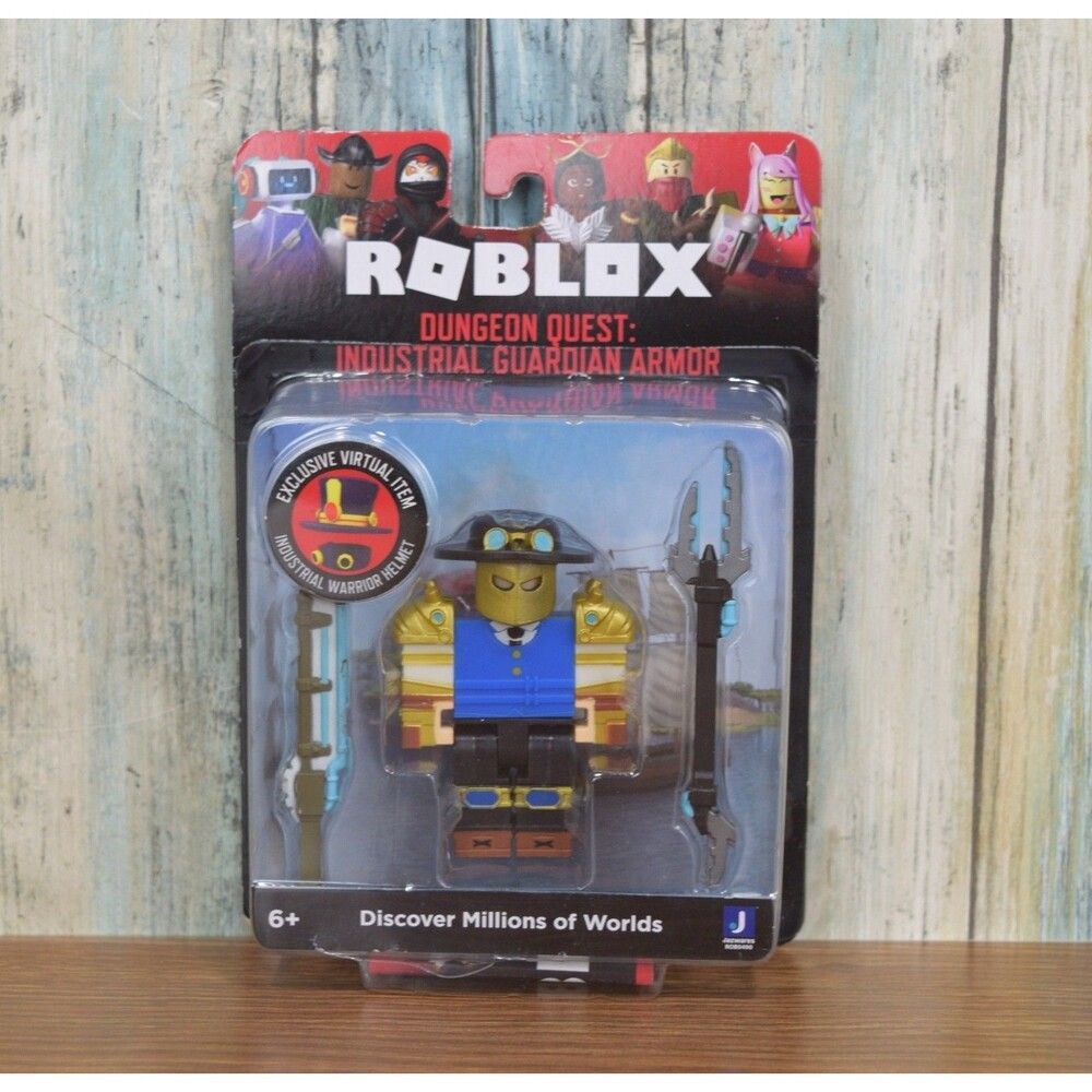 Roblox Dungeon Quest Industrial Guardian Armor Figure Set + Virtual CODE